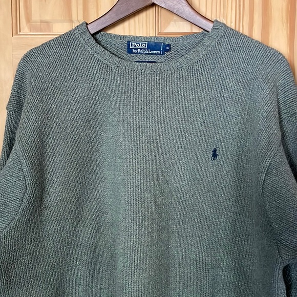 Polo Ralph Lauren Other - VINTAGE Polo Ralph Lauren Mens Crew Neck Pullover Sweater- Gray